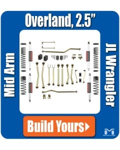 Jeep JL Wrangler 2.5" Rocklander® Overland Suspension & Lift Kit, Build Yours
